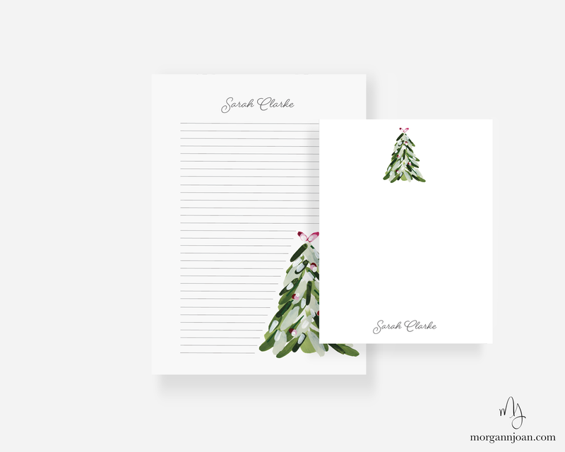 Christmas Tree Notepad Gift Set