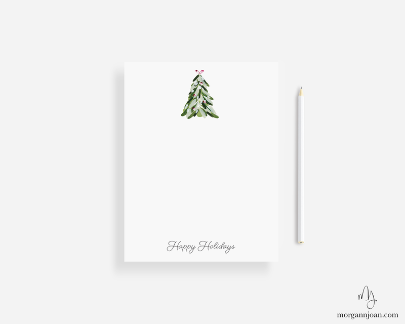 Christmas Tree Notepad Gift Set