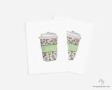 Spring Coffee Folded Card