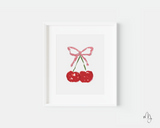 Cherry Bow Art Print