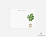 Fiddle Leaf Fig Personalized Notecards