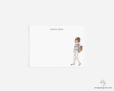 Fashion Parisian Girl Personalized Notecards