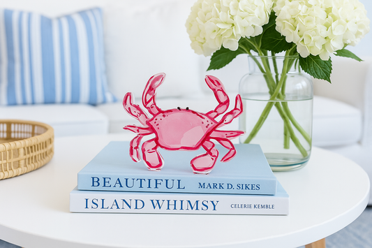 Coastal Crab Acrylic Shelfie