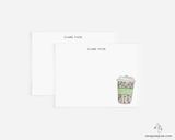 Spring Coffee Cup Personalized Notecards