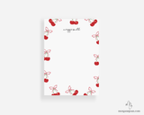 Cherry Bow Large Notepad