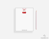 Cherry Bow Small Notepad