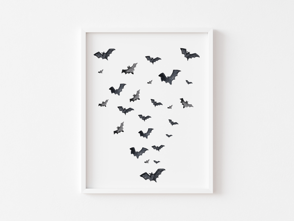 Spooky Bats Art Print