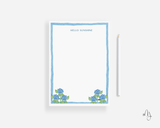 Blue Hydrangea Large Notepad