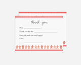 Kids Christmas Fill in the Blank Thank You Notecards