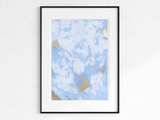 Clouds Above Abstract 18x24 Paper Painting