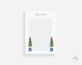 Personalized Holiday Topiary Large Notepad