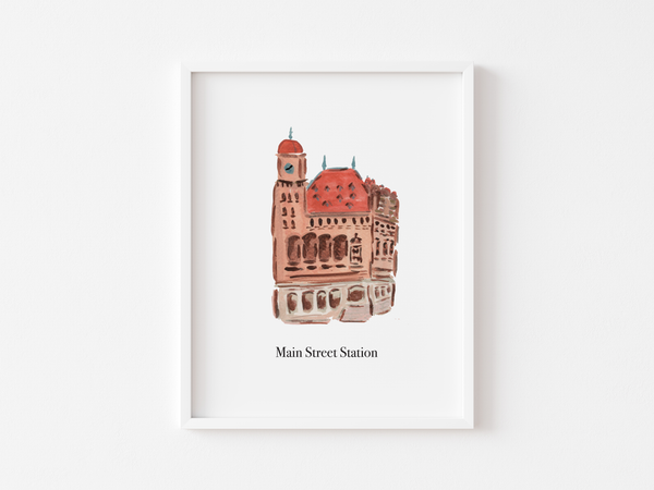 Main Street Station Art Print