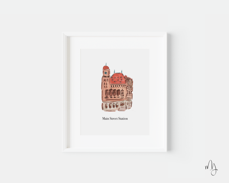 Main Street Station Art Print