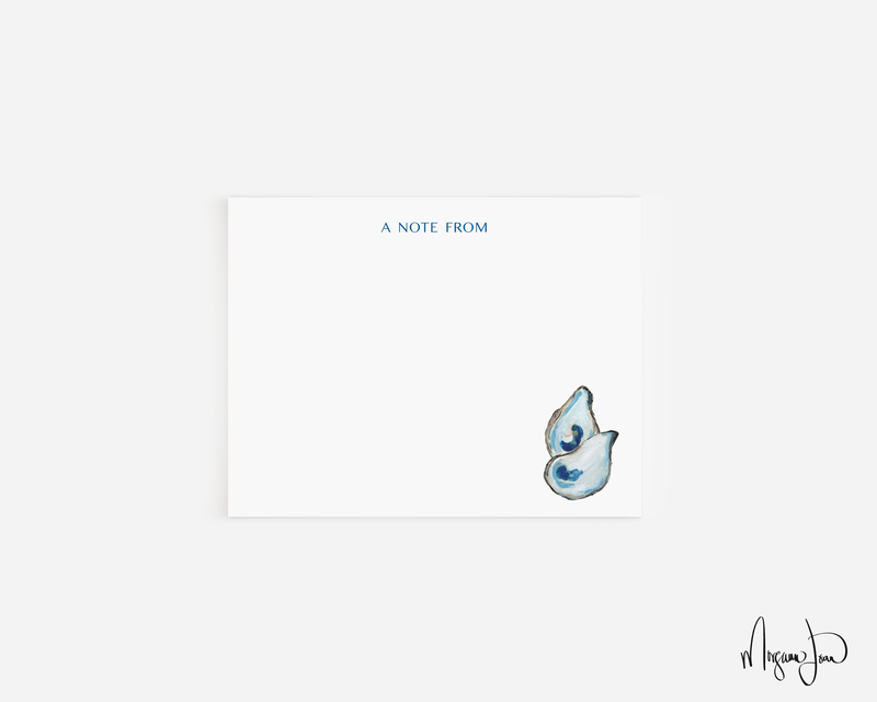 Oyster Personalized Notecards