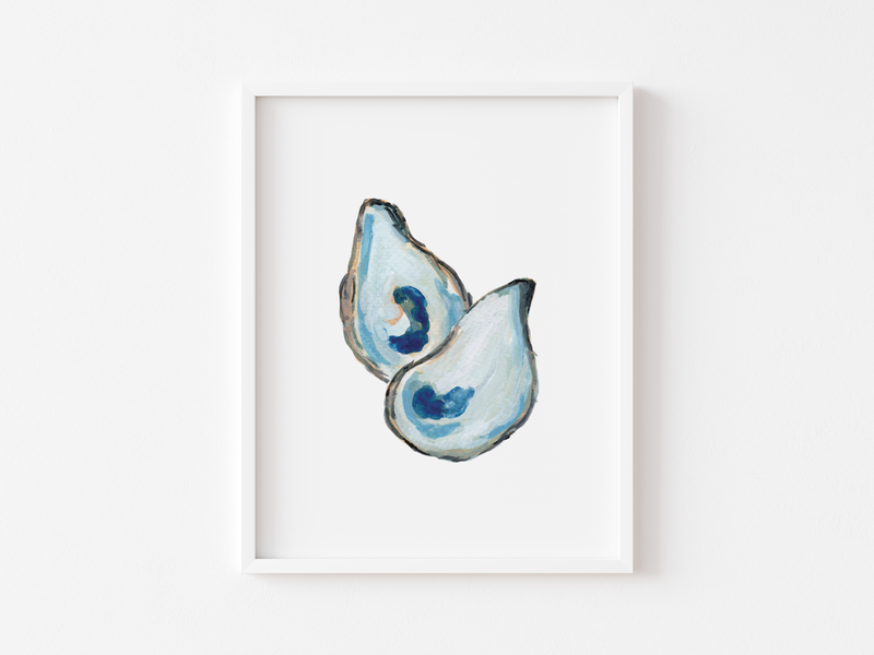 Oyster Shells Art Print