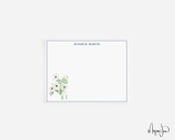 Anemone Floral Personalized Notecards