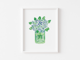 Inspired Hydrangea Art Print