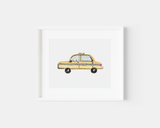 Yellow Taxi Art Print