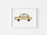 Yellow Taxi Art Print