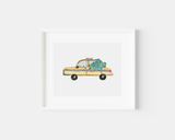 Hydrangea Yellow Taxi Art Print